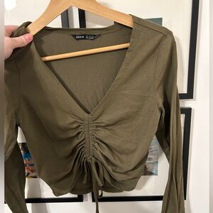 SHEIN Long Sleeve Scrunch Shirt!
